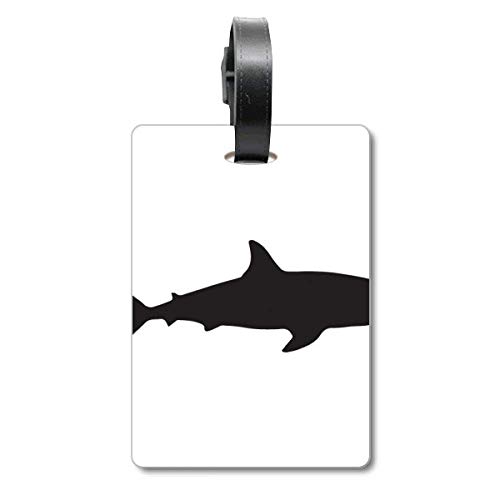 Étiquette d'identification pour valise requin bleu anti-perte bagage