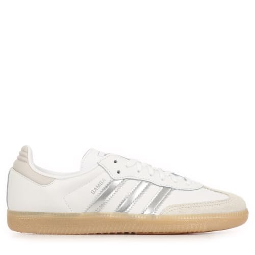 Baskets adidas Samba OG J KH8366 pour femme en cuir noir et blanc style retro chic