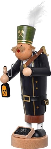 KWO Räuchermann Bergmann - 21746 - Höhe: 30 cm - Handarbeit aus dem Erzgebirge