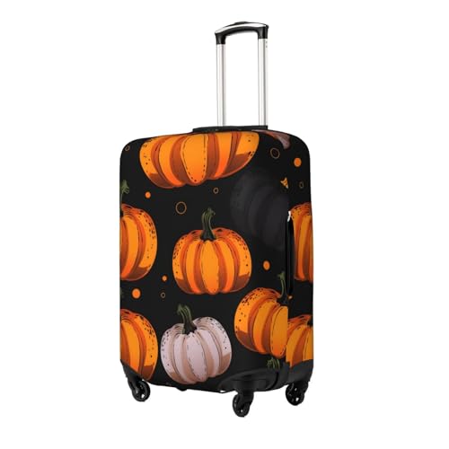 Pumpkin Harvest Fall Luggage Cover Washable Elastic Suitcase Cover Anti-Scratch Travel Luggage Protector Covers for Kids Adult XL fits 29-32 inch Suitcase2