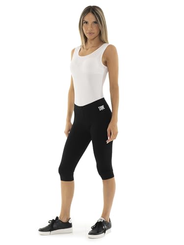 Leggings de algodón elástico Leone Basic para mujer en color negro regular 2