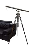 THORINSTRUMENTS Floor Standing Antique Brass Griffith Astro Telescope with Tripod Stand Rustic Vintage Home Decor Gifts