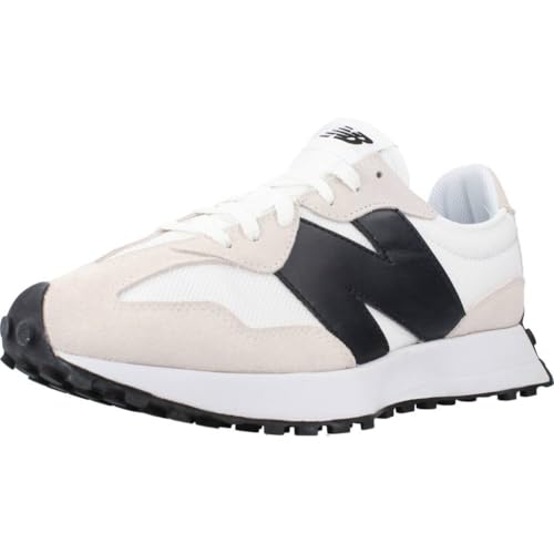 New Balance Men's 327 Sneaker, White with Black (us_Footwear_Size_System, Adult, Men, Numeric, Medium, Numeric_5)