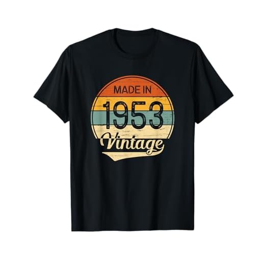 Regalo Hombre Mujer Cumpleaños 69 Años Vintage Made in 1953 Camiseta