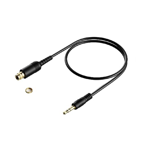 Cable de extensión de audio 3.5mm TRS de 12 pulgadas miniatura 1