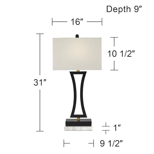 Set de 2 Lámparas de Mesa Modernas Roxie 31" Negro miniatura 4
