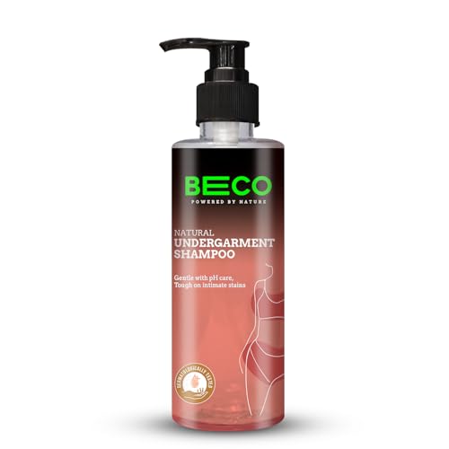 Image of Beco Natural Undergarment Laundry Detergent Shampoo | 500 ml | Lingerie wash, Balanced pH Formulation | Effectively removes Sweat, Body Oils and Menstrual Stains