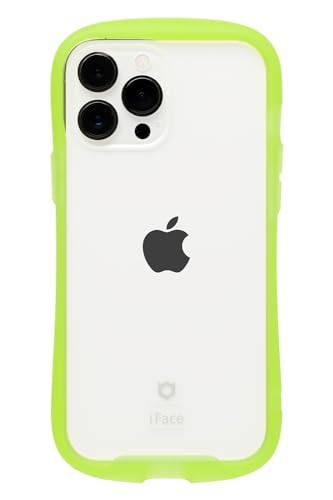 iFace Reflection Neo iPhone 13 Pro Max ケース クリア 強化ガラス (クリアイエロー)【アイフォン13プロマックス アイフェイス 透明 耐衝撃 ストラップホール付き ネオンカラー 蛍光】