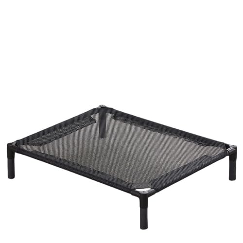 SearEase ペットベッド 夏用 犬用 猫用 脚付き コット キャンプベッド 小型犬用高床式ベッド 猫の冷却ベッド 犬の冷却ベッド 高架猫ベッド 猫ハンモック 猫の寝床 通気性 寝床 猫用ベッド 犬用ベッド (50*50*12cm,L)