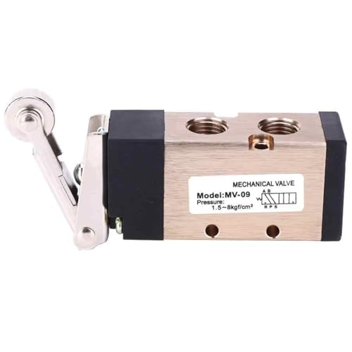 Vanne de commande pneumatique à bouton-poussoir mécanique 1/4