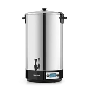Klarstein KonfiStar 60 Digital - Stérilisateur automatique, Distributeur de boissons chaudes, 60 Litres, 2500 Watt, 30-100 °C, Minuterie, fonction réchauffage, acier inoxydable poli