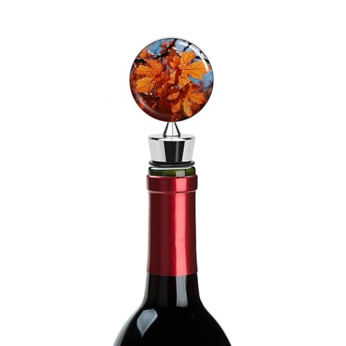 Bouchon de bouteille de vin réutilisable feuille d'érable fraîcheur longue durée - 7