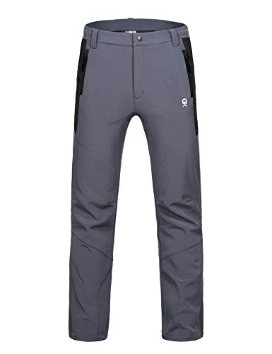 image for Little Donkey Andy Men’s Winter Hiking Ski Snow Pants, Softshell Ins