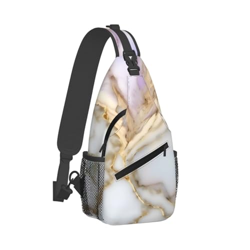 Bolso Bandolera Estampado Mármol para Viaje y Senderismo miniatura 2