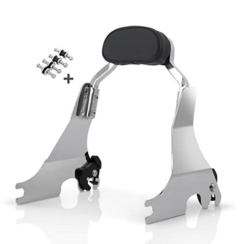 Sissy Bar S1 für Harley Davidson Sportster 1200 T Superlow 14-20 abnehmbar mit Docking Kit Chrom