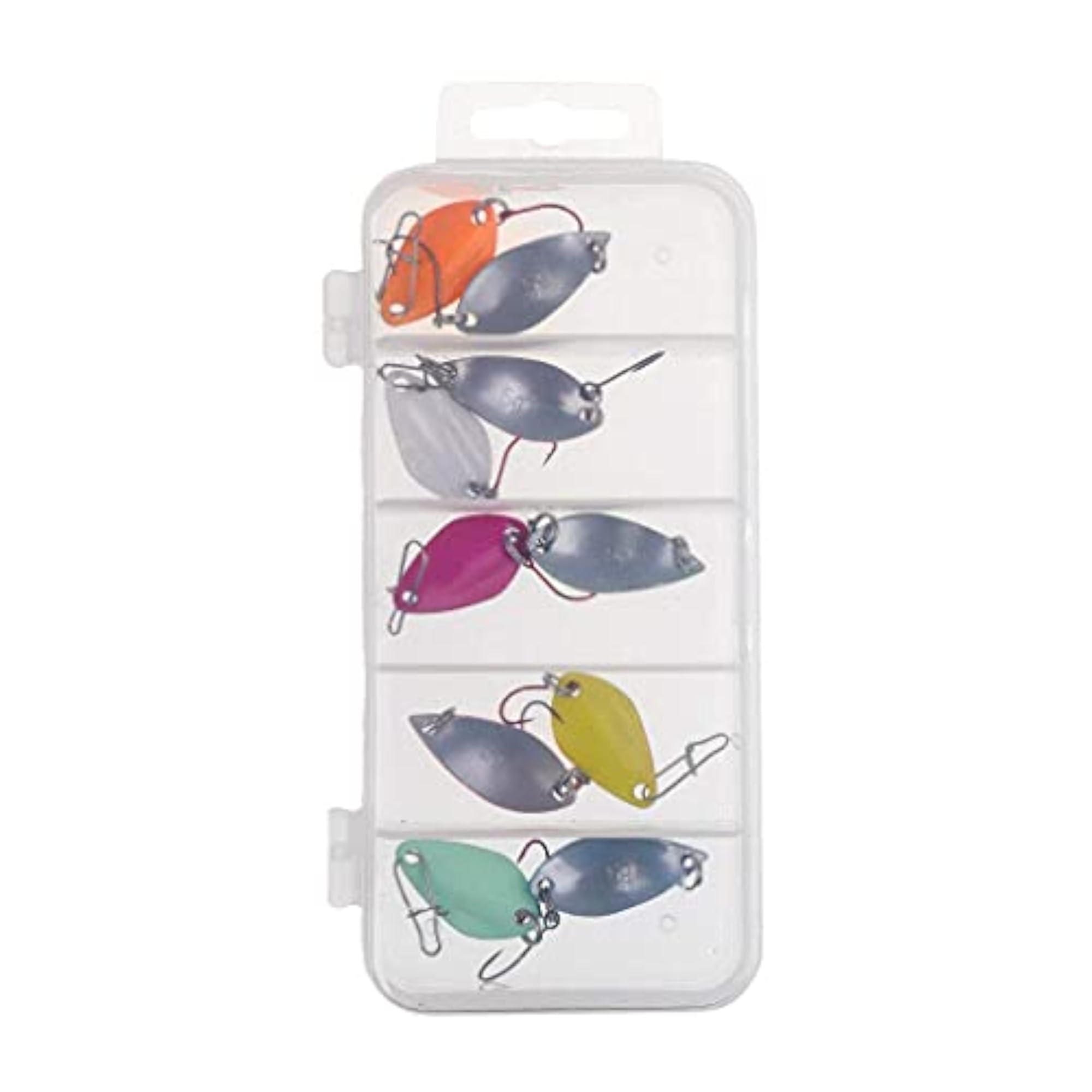 Imported 10PCS Fishing Baits Single Hook Paillette Set