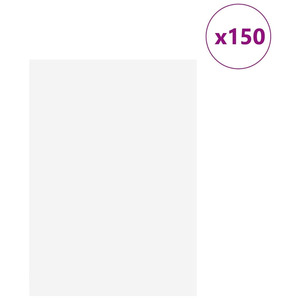 Placas de madera blancas, 150 unidades, 21 x 30 cm, placas decorativas para manualidades con superficie lisa, placas rectangulares de madera para proyectos creativos de bricolaje y diseño de pared