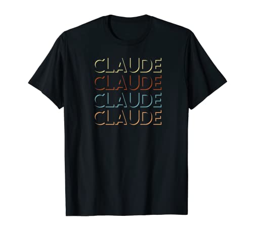 Claude Vorname T-Shirt My Personalized Tee Named T-Shirt