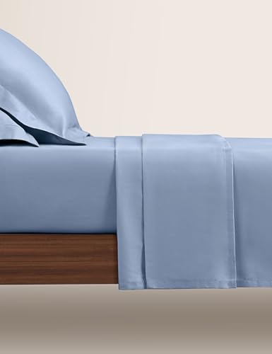 Image of Symbol Premium 100% Pure Cotton Soft Bedsheet for Double Bed - King Size (108x108 inches) with 2 Pillow Covers (27x17 inches) | 400 Threadcount