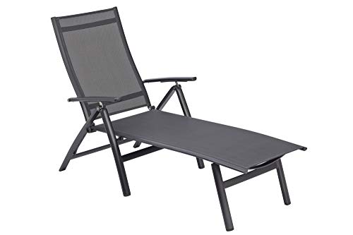 Preisvergleich Produktbild KETTLER Gartenliege Legato Curve 0302315-7000 klappbar anthrazit Alu