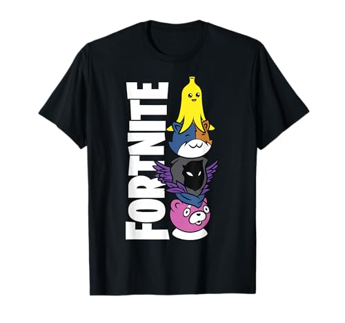 Fortnite Black Classic Fit Crew Neck T-Shirt - Adult Polyester & Cotton Short Sleeve