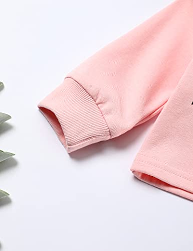 Menglang Toddler Girl Clothes Outfits Baby Girl Cropped Hoodie Pants Fall Winter Sweatshirt Set For Baby Girl 2T/3T #TOP6