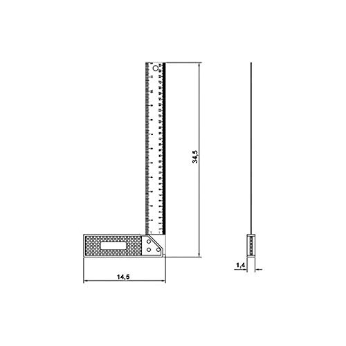 Tramontina 43170012, Esquadro 30Cm