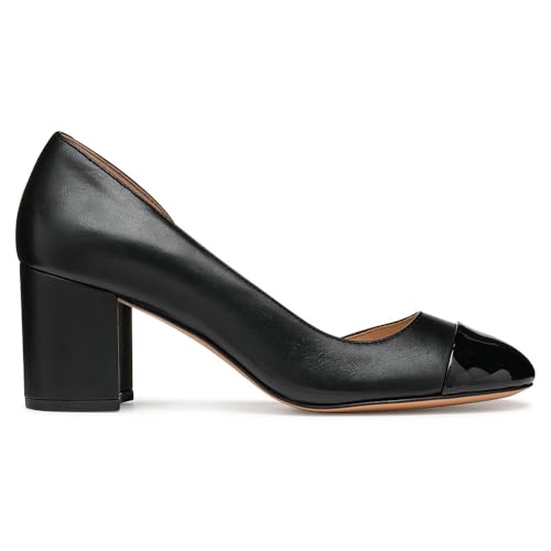 Geox Femme D VIRNILISA 65 B Pompe, Black, 38.5 EU
