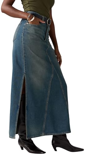 Levi's Para Mujer. A8727-0014 Falda Icon Azul (24), Casual, AlgodóN, Denim - 4