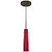 Besa Lighting 2.5"" W Camino Ruby Matte Pendant Light 1BT-5674RM-BR