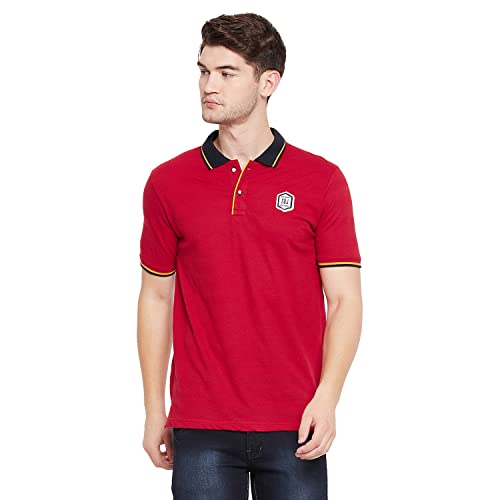 Image of Duke Stardust Men Half Sleeve Red Color Cotton T-Shirt S