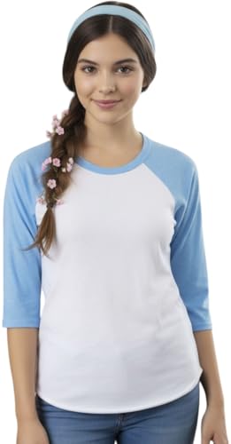 Image of ToBeInStyle Women's Classic Two Color Cotton Baseball T-Shirts
