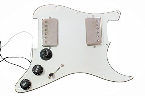 Pickguard Stratocaster chargé caméléon (HH) - Les Beatles, Paul McCartney, John Lennon, RIngo Starr, George Harrison Pickguard Stratocaster chargé caméléon (HH)