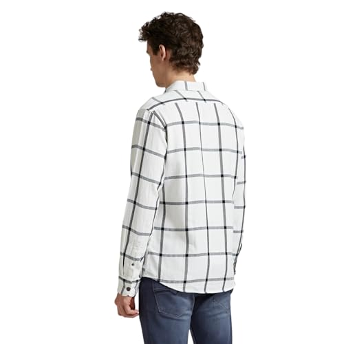 Image of Pepe Jeans Men's Regular Fit Full Sleeve Checkered Cotton Casual Shirt | Check Shirt for Man | Smart & Stylish | Multiple Styles | Mens Casual Shirts