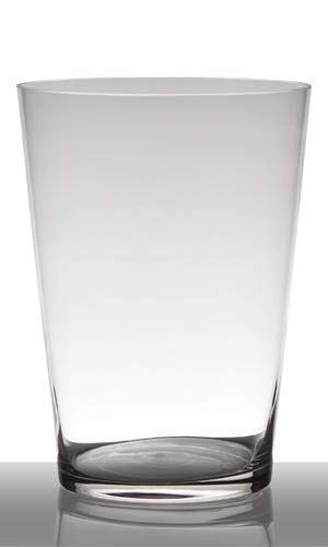 INNA-Glas Velma Floor Vase, Funnel - Round, Transparent, 40 cm, Ø 25 cm - Glass Vase - Decorative Vase