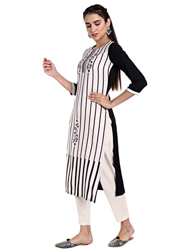 Image of 1 Stop Fashion Women's Crape Multicolor Digital Print Straight Kurta /Kurti (Pack of 2)