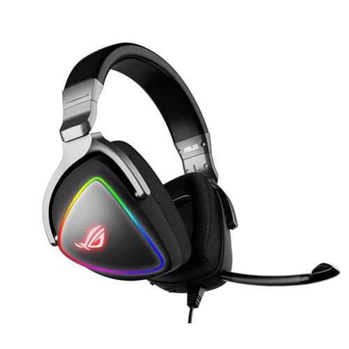 Image of Asus ROG Delta RGB Gaming Headset with Hi-Res ESS Quad-DAC, Circular RGB Lighting Effect and USB-C Connector for PCs, Consoles and Mobile Gaming
