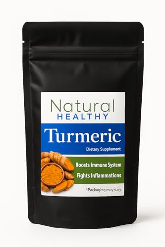 Turmeric with Black Pepper – 60 Vegan Capsules – 600mg Curcumin + 5mg BioPerine per Capsule.