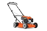 Husqvarna LB 144 Tondeuse à gazon à essence - Largeur de coupe 44 cm - Moteur 1,95 kW - Fonction mulching BioClip - Réglage central de la hauteur - Barre pliable - Idéal pour les jardins de petite à