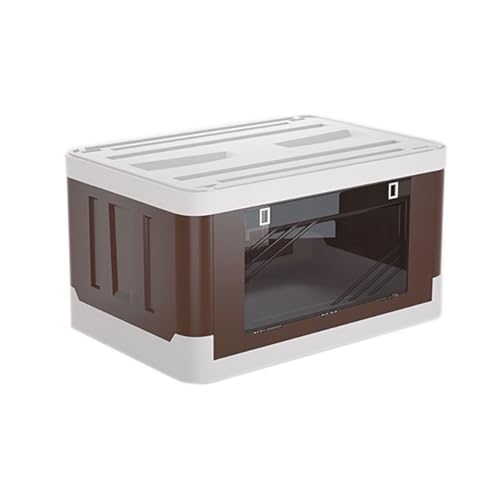 Bac de rangement plastique avec couvercle pour courses et camping