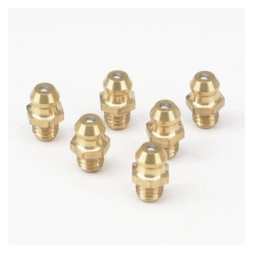 10pc M6x1mm Metric male Thread Taper Straight Brass Nipple Fitting