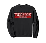 Wisconsin University College Support Volleyball Sweatshirt