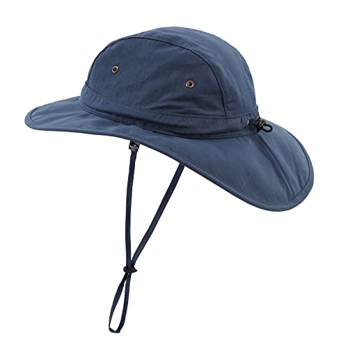 Image of Home Prefer Summer UPF 50+ Men's Bucket Sun Hat Wide Brim Fishing Hat Safari Hat