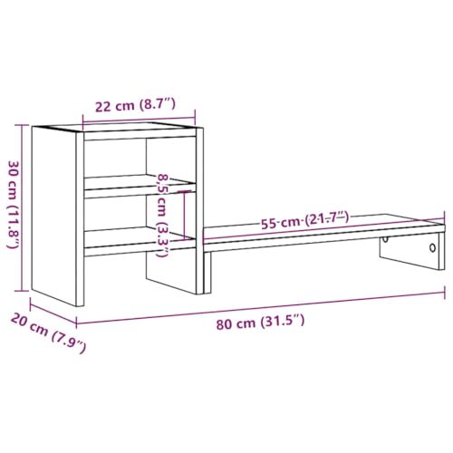 Soporte para monitor ergonómico contra dolor cervical en oficina y hogar 3