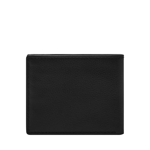 Image of Fossil Carson Leather Bifold Wallet for Men with Flip ID