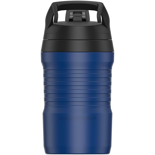 Image of Under Armour 32 oz Insulated Water Bottles - Sports Water Jug with Fence Hook, Leak Resistant for Baseball, Football & More, 32 oz Insulated, Royal /Black