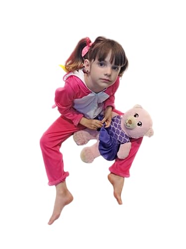 Pijama Kigurumi Fantasia Unicórnio Macacão Rosa e Branco com Capuz (2)