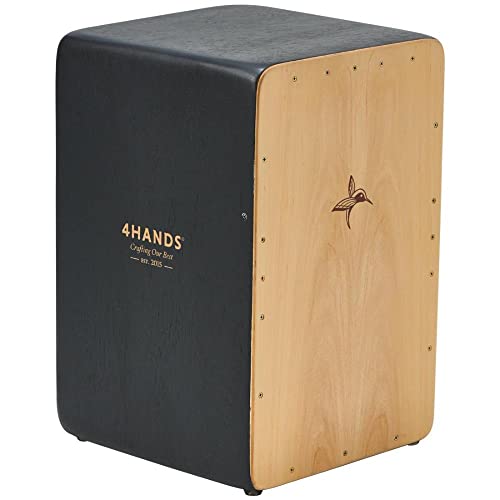 Cajon Eletroacústico Profissional 4hands Black Mamba