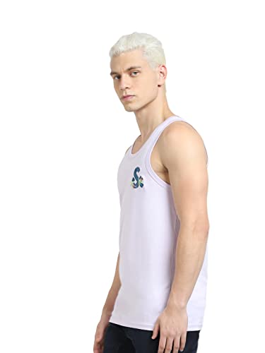 Image of Jack & Jones Men's Cotton Embroidered Slim Fit Crew Neck T-Shirt
