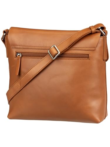 Bolso de hombro JOST en cuero marrón cognac para el día a día moderno 4